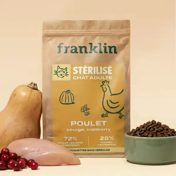 Franklin Courge Poulet pour chats stérilisés