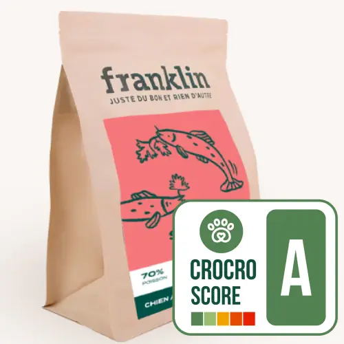 Franklin Poulet Saumon Fenouil pour chiots - Crocro score