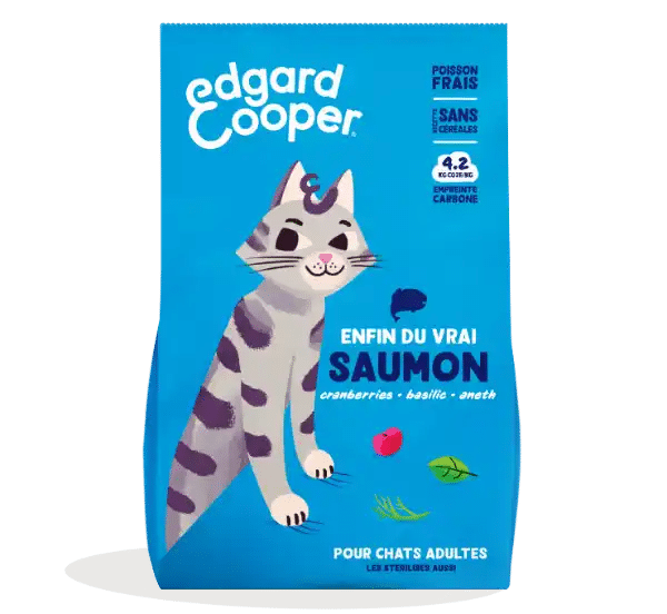 EDGARD & COOPER Saumon Frais  (Chat adulte) - Crocro Score D+