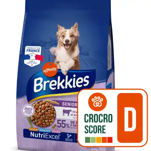 Brekkies chiens senior crocro score