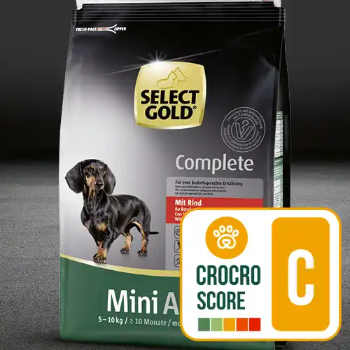 Select Gold Mini Adult Chien croquettes crocro score