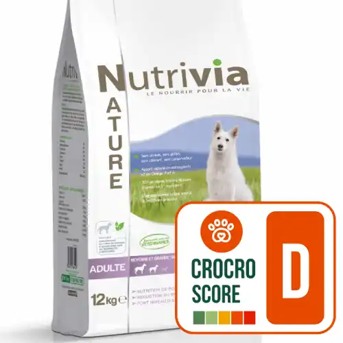 Nutrivia nature poulet chien adulte - crocro score