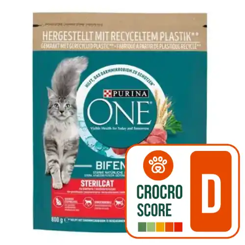 croquettes purina one boeuf - crocro score