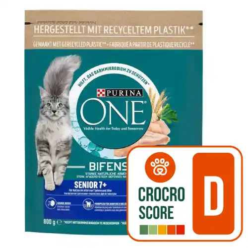 croquettes purina one senior - crocro score