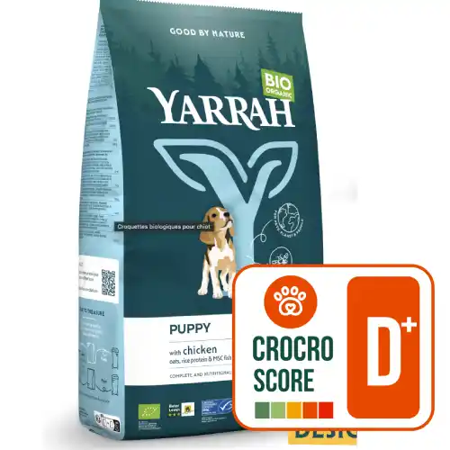 Yarrah Bio Croquettes biologiques pour chiot - Crocro score