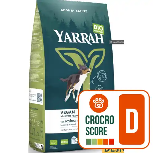 Yarrah Bio Croquettes biologiques Vega sans blé - Crocro score