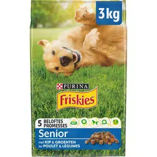 FRISKIES® SENIOR Croquettes pour chien senior au Poulet et Légumes - CroCro Score