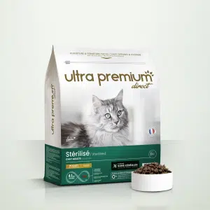 Ultra Premium Croquettes sans céréales - Chat adulte stérilisé - Poulet - Crocro score