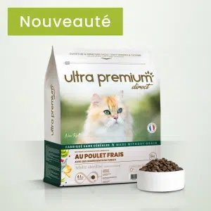 Ultra Premium Croquettes sans céréales - Au poulet frais - Stérilisé - Crocro score