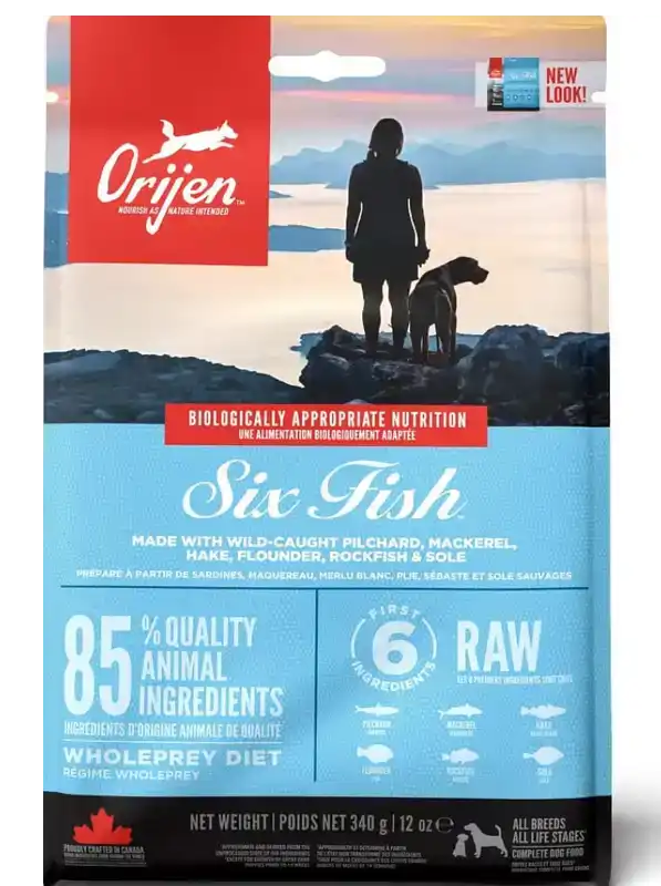 Croquettes Orijen SIX Fish - analyse crocro score