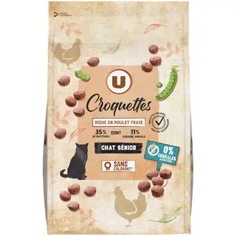 croquettes u chat senior - sans cereales - crocro score