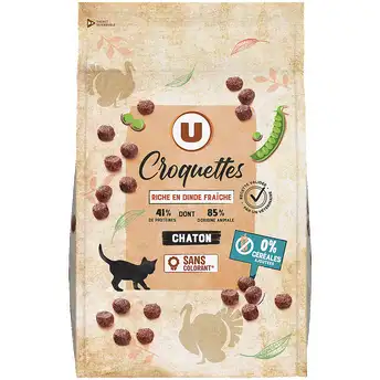 croquettes chaton u sans céréales - crocro score