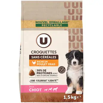 croquettes u-chiot sans-cereales - crocro score
