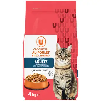croquettes u,classique chat poulet - crocro score
