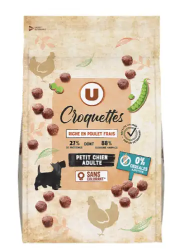 croquettes u sans-cereales peti chien - crocro score